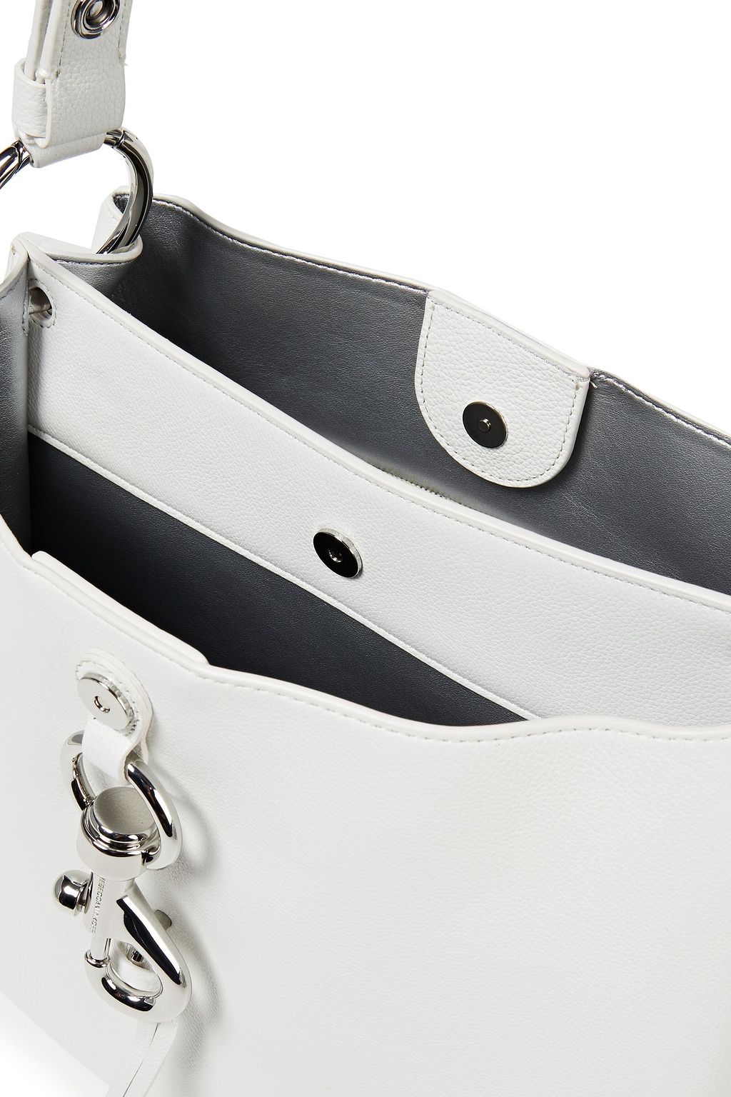 REBECCA MINKOFF Megan textured-leather bucket bag