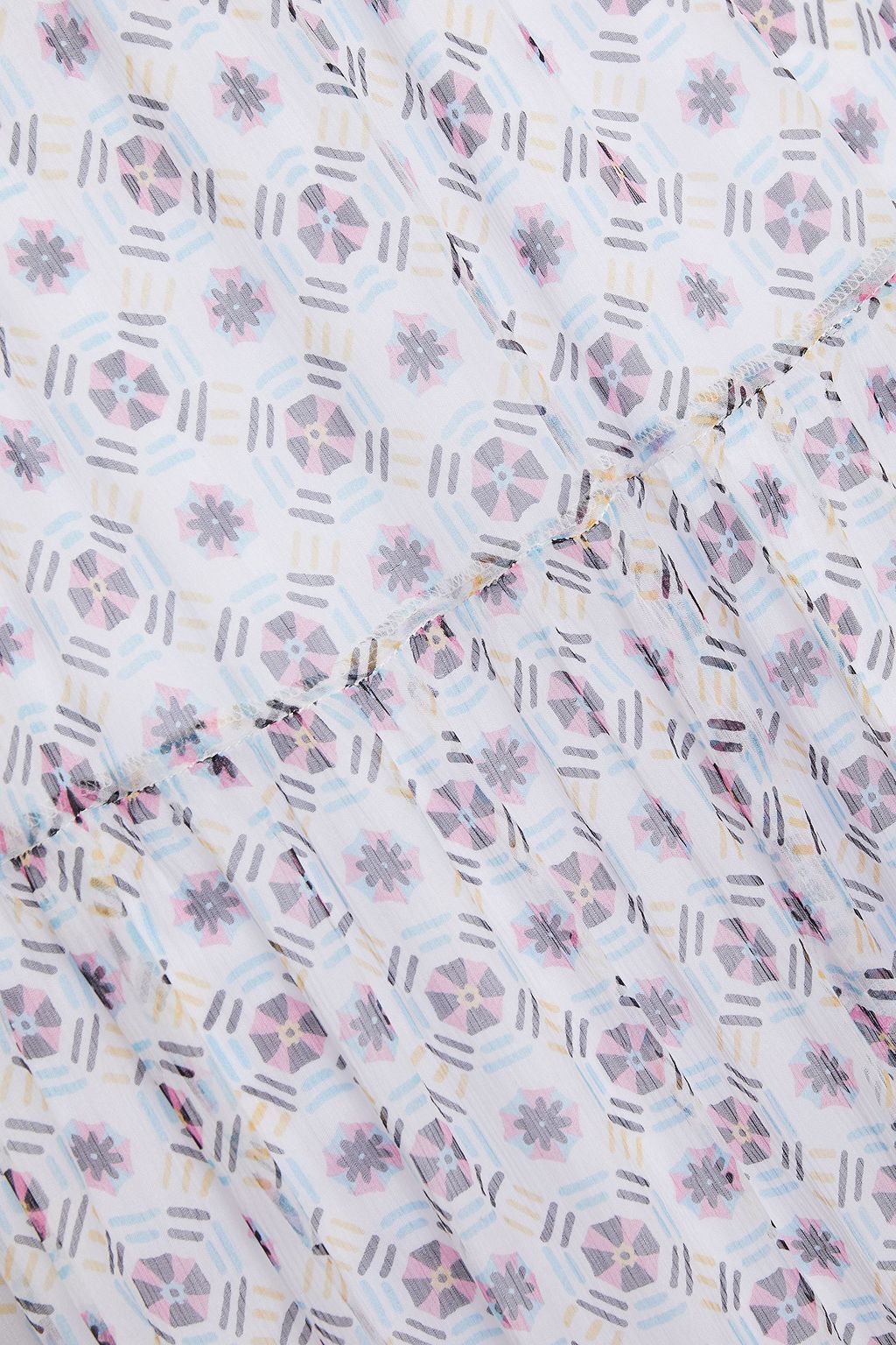 SEE BY CHLOÉ Tiered printed silk-georgette midi skirt