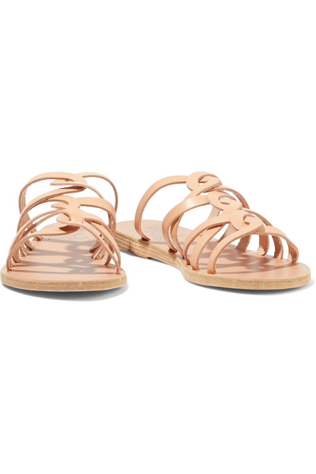 ANCIENT GREEK SANDALS Donousa leather slides