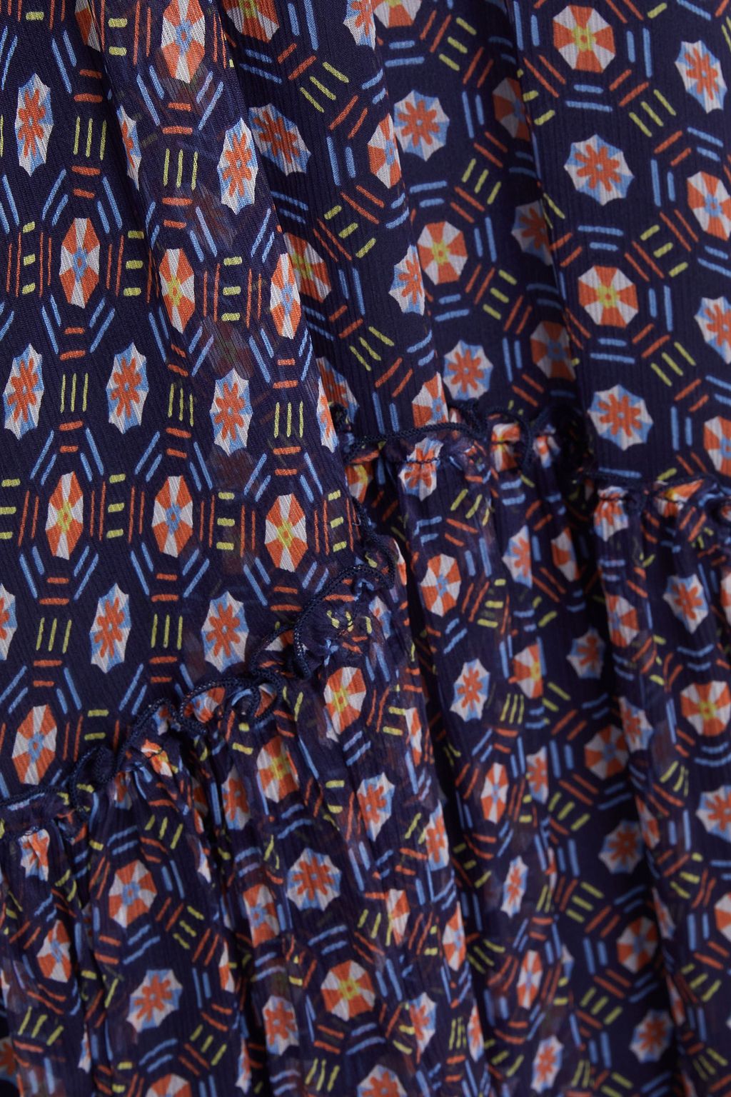 SEE BY CHLOÉ Ruffled printed silk-crepon dress
