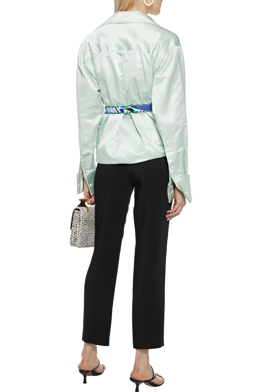 PUCCI Cropped crepe slim-leg pants
