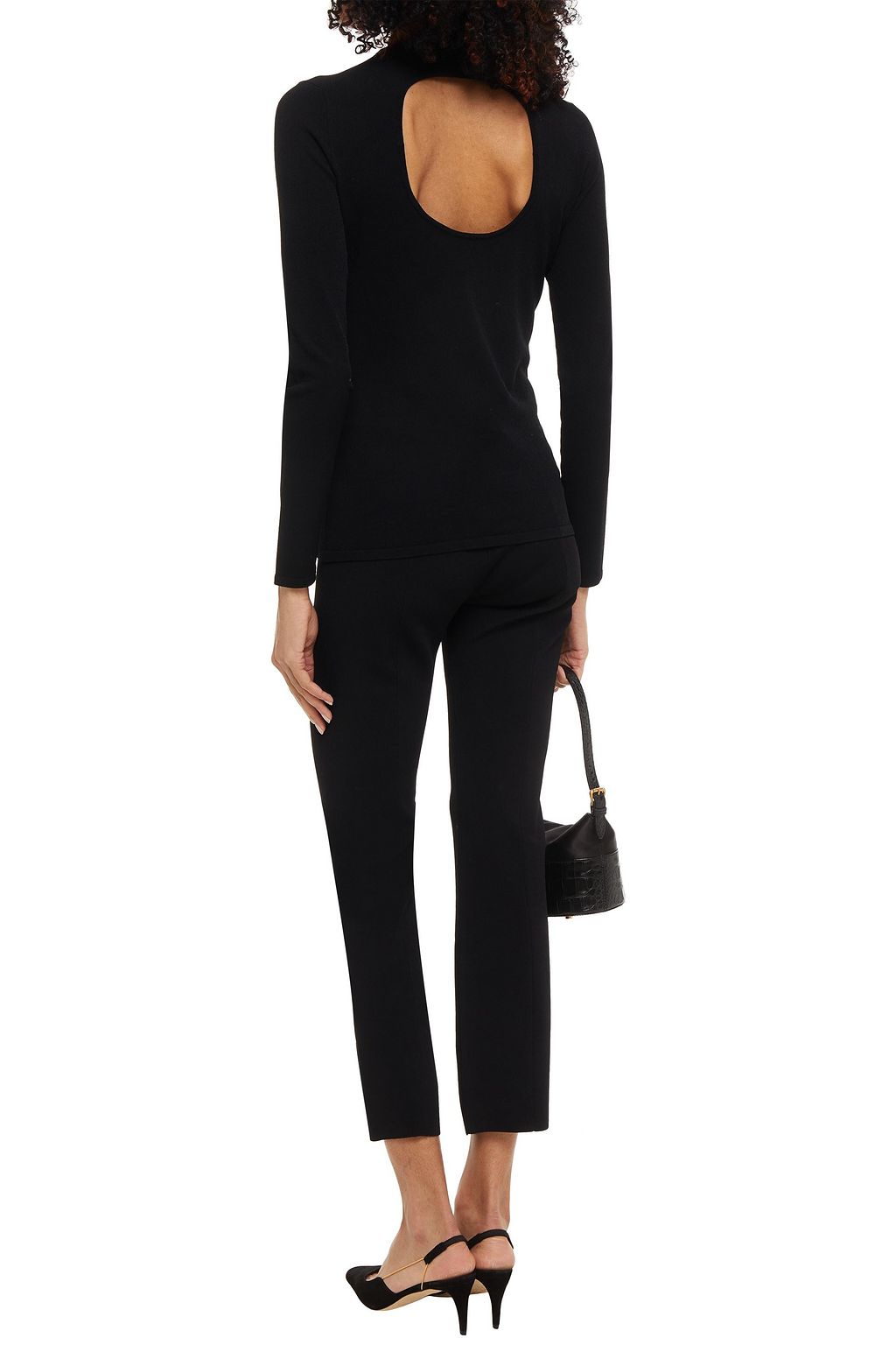 AUTUMN CASHMERE Cutout knitted turtleneck sweater