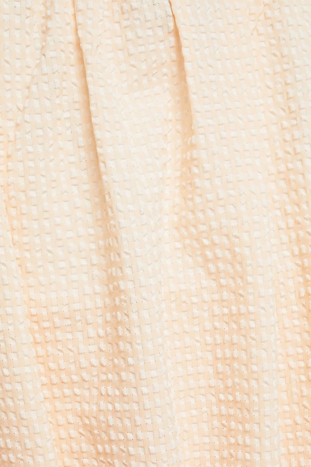 BAUM UND PFERDGARTEN Amalie gathered seersucker midi dress