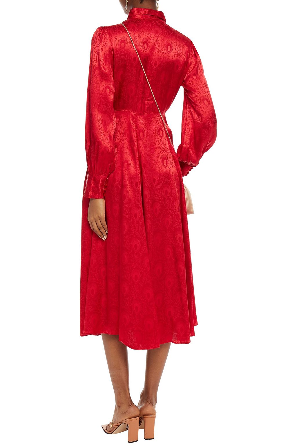 BYTIMO Jacquard midi shirt dress