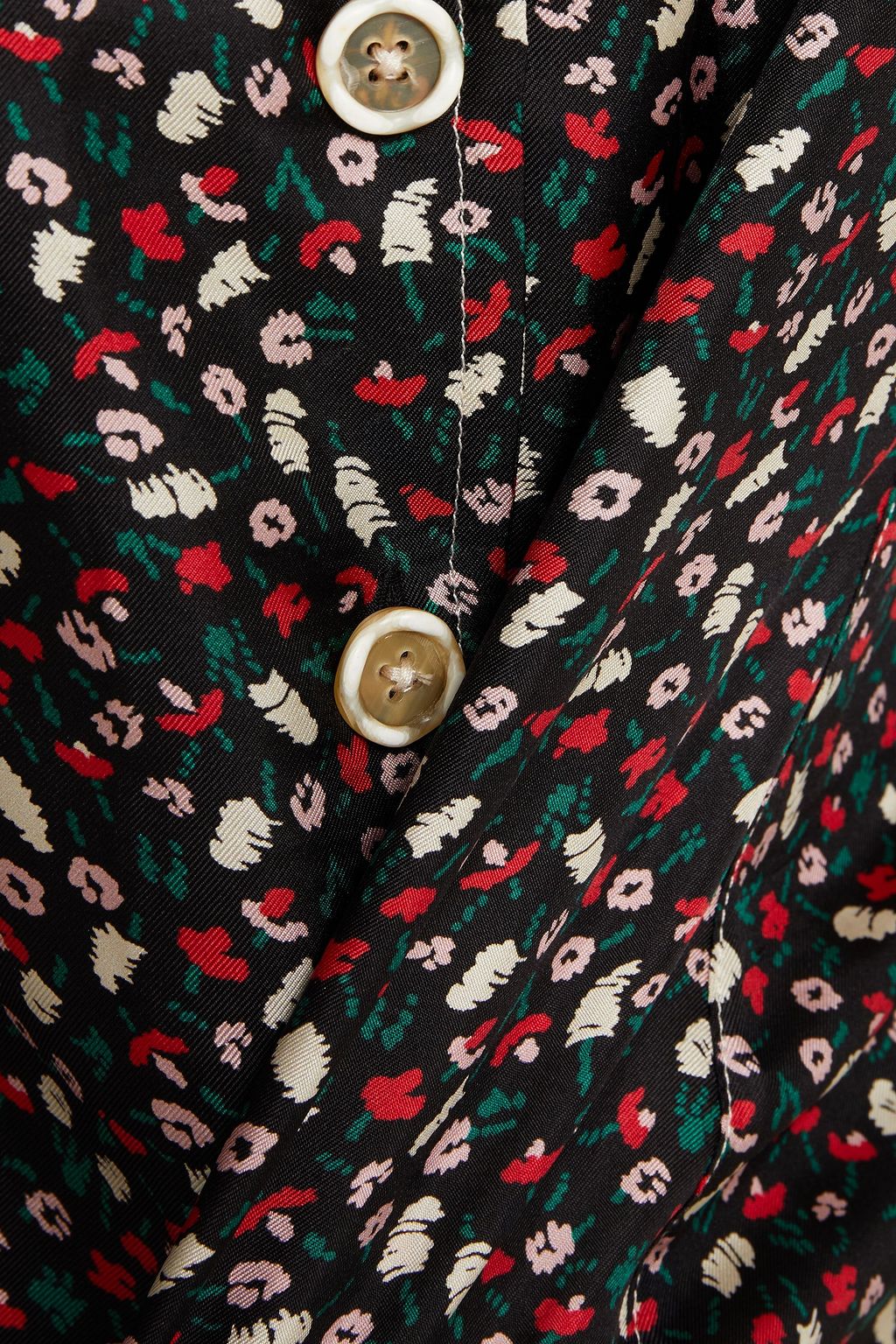 MARNI Hemd aus Seiden-Twill mit floralem Print