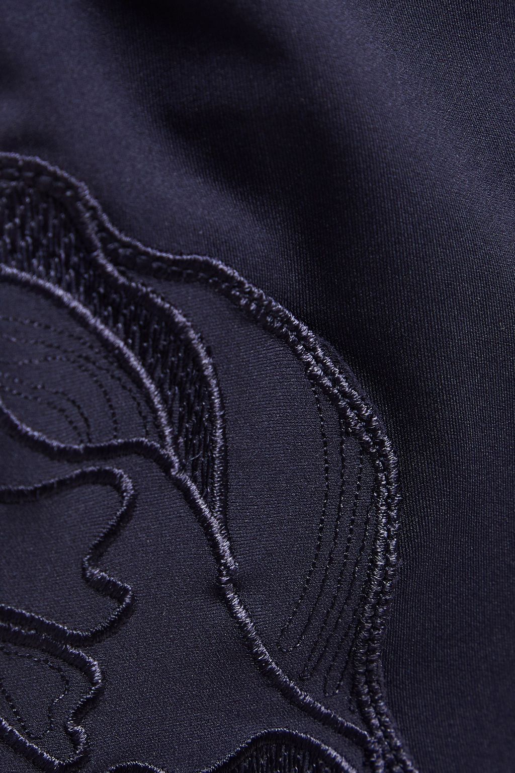 LA PERLA Cutout embroidered swimsuit