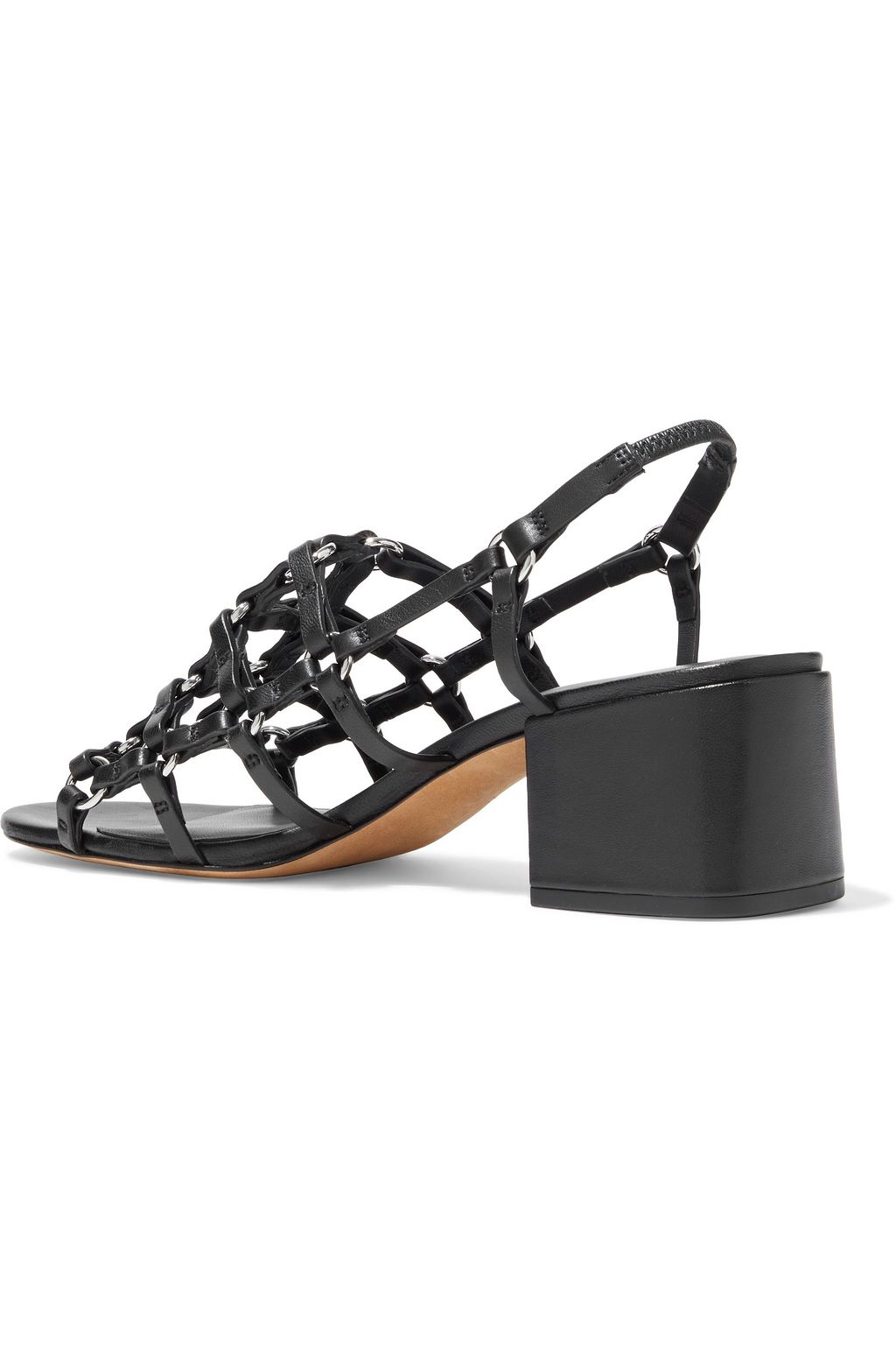 3.1 PHILLIP LIM Cube caged leather slingback sandals