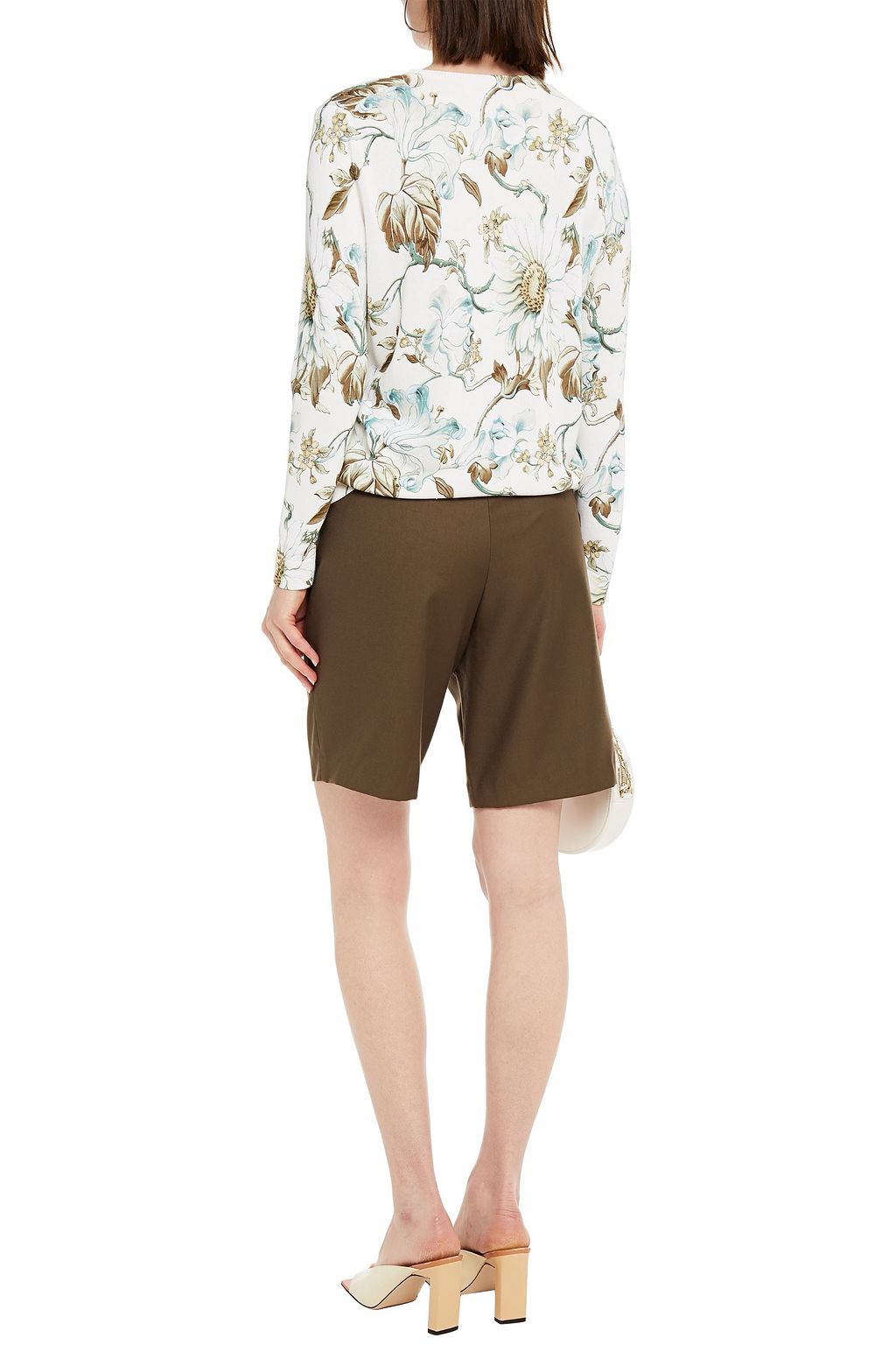 OSCAR DE LA RENTA Floral-print knitted cardigan