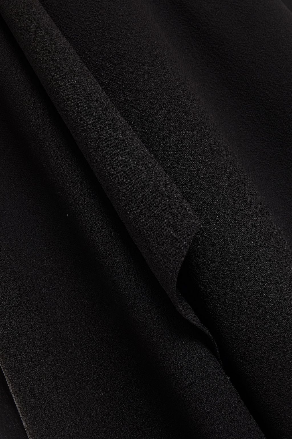 ACNE STUDIOS Draped layered crepe de chine skirt