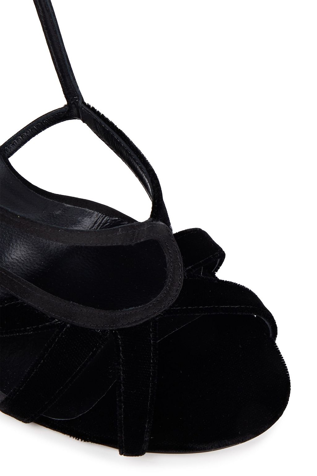 ROGER VIVIER Crystal-embellished velvet and satin sandals