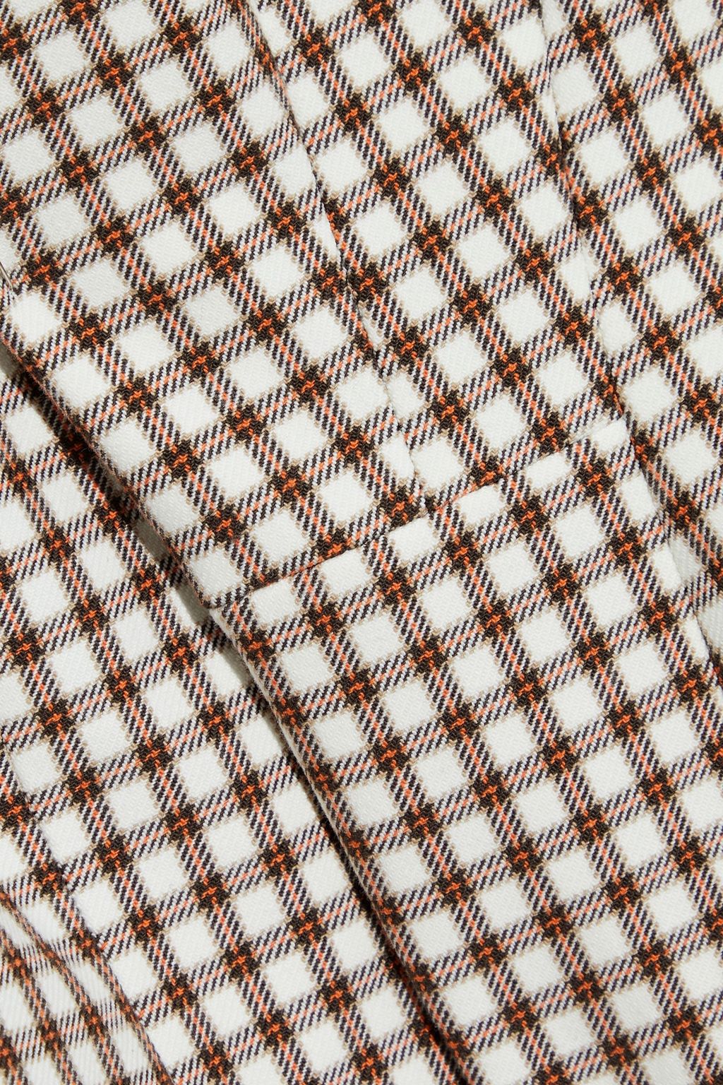 THEORY Checked cotton-blend jacket