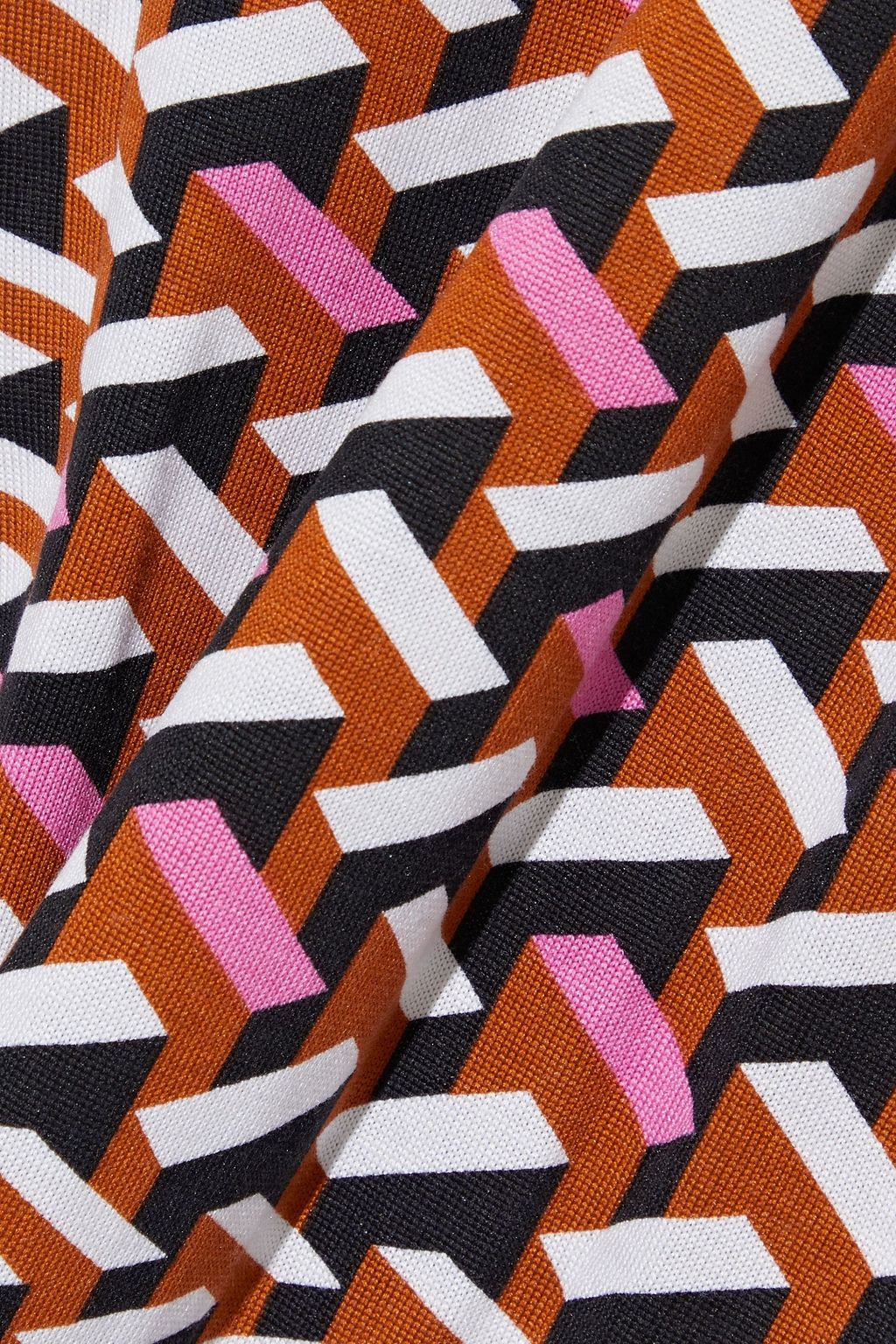 DIANE VON FURSTENBERG Melinda tie-front printed silk-jersey jumpsuit