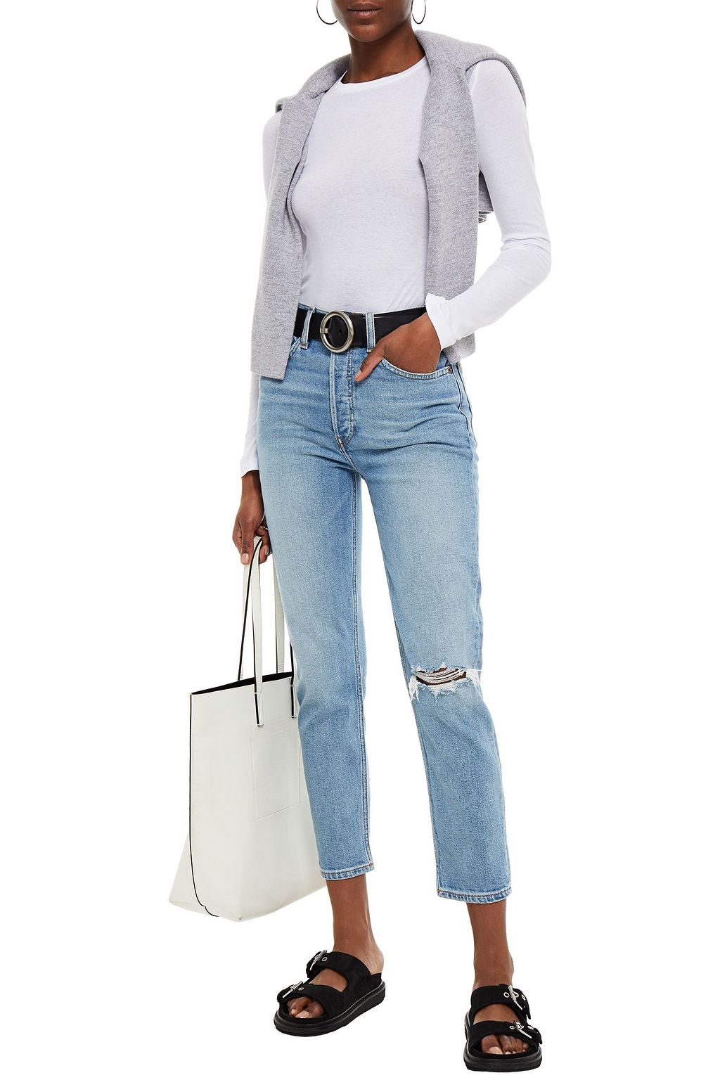 RE/DONE + Hanes cotton-jersey bodysuit
