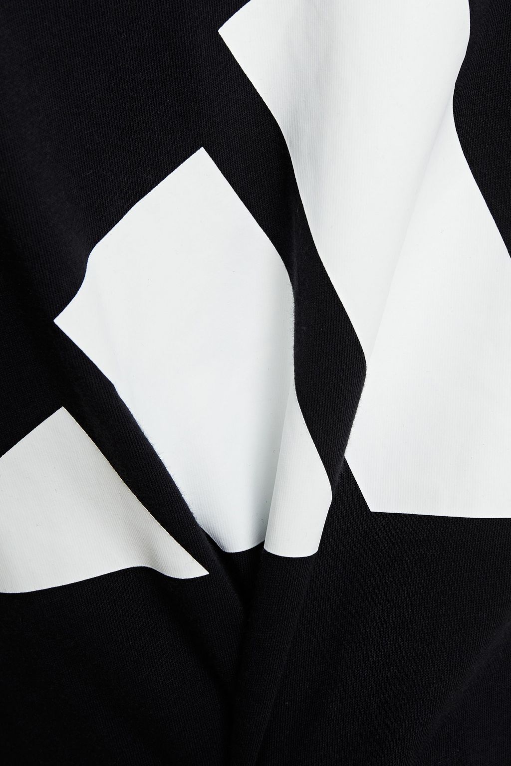 ADIDAS Printed cotton-jersey T-shirt