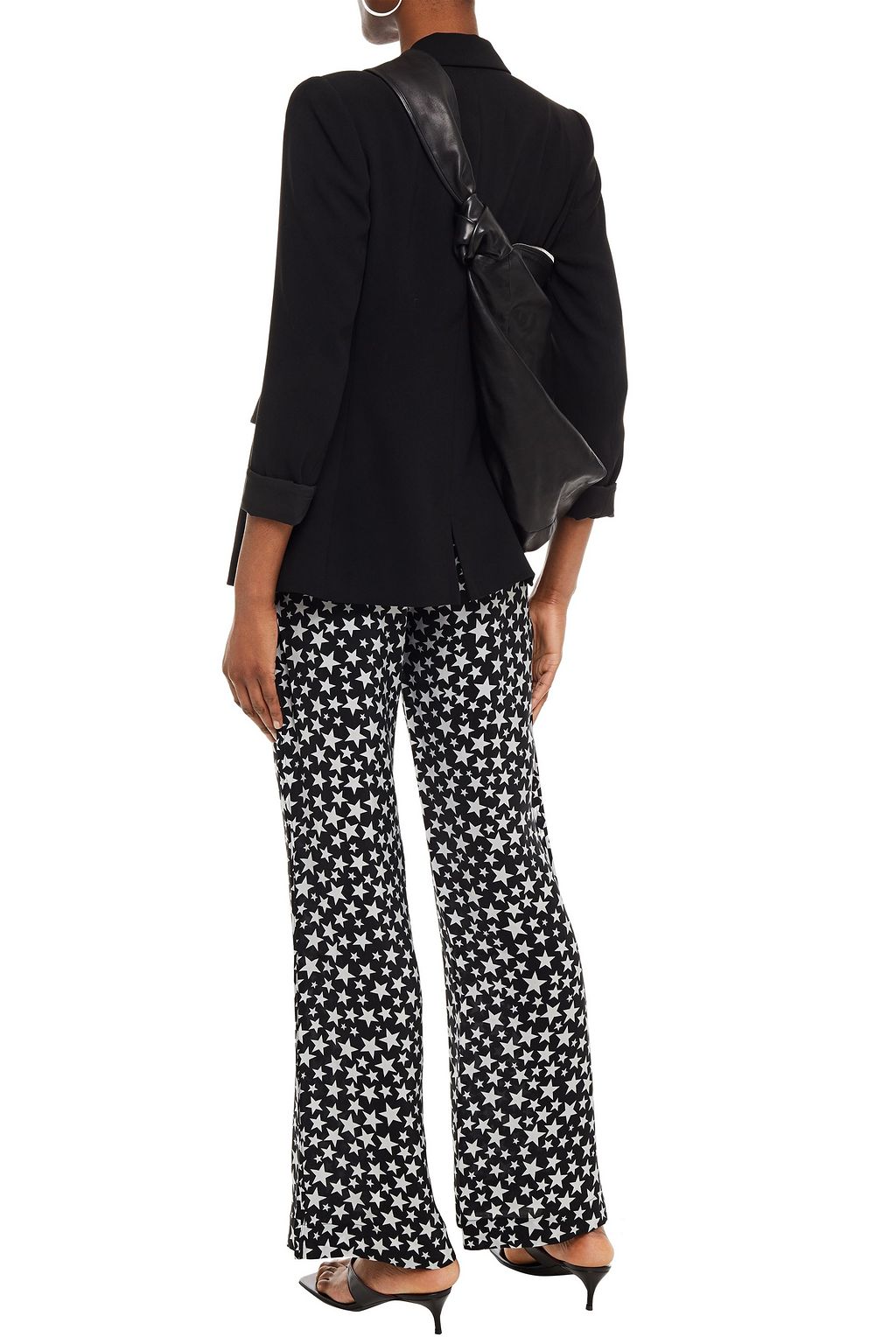 ACNE STUDIOS Printed cupro flared pants