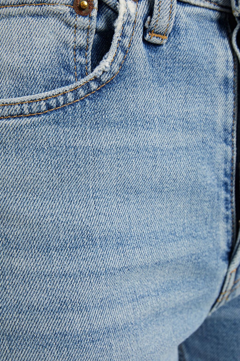 RE/DONE Cropped distressed high-rise straight-leg jeans