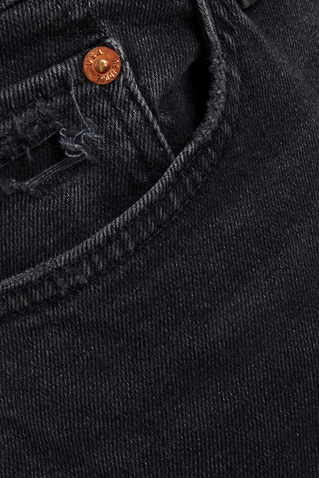 RE/DONE Cropped faded high-rise slim-leg jeans