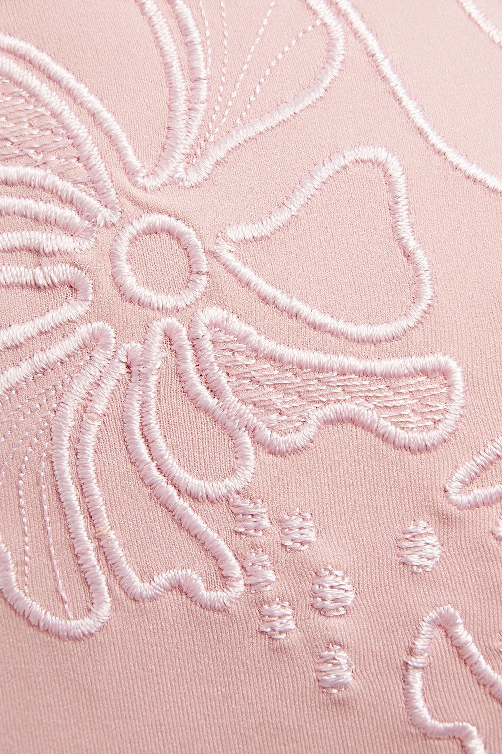 LA PERLA Anemone embroidered bikini top