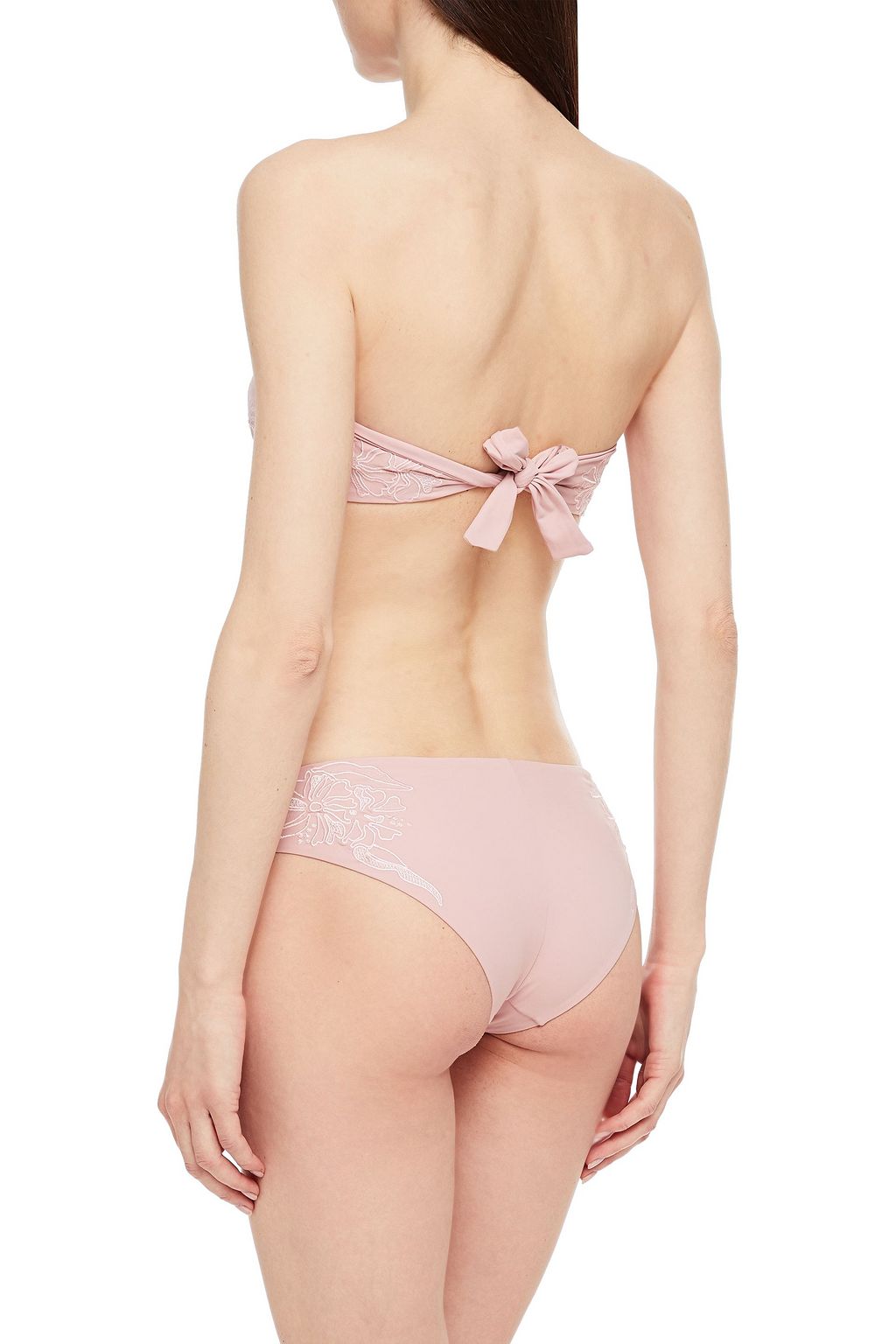 LA PERLA Embroidered mid-rise bikini briefs