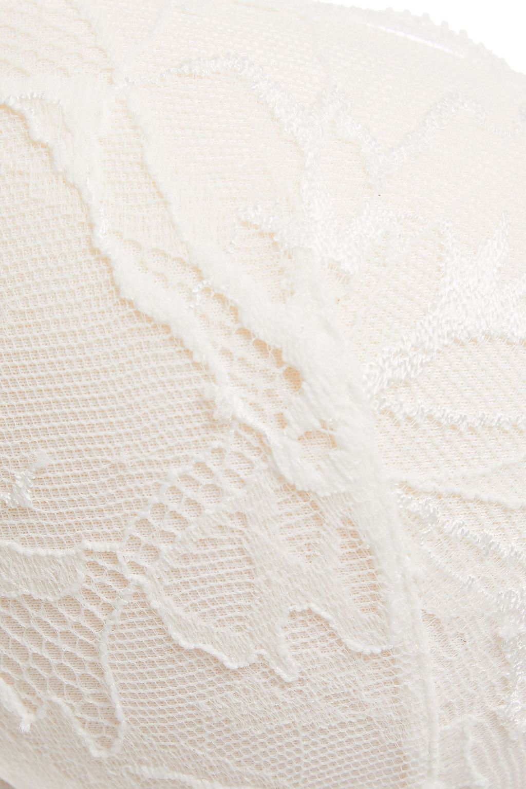 LA PERLA Alida tulle-trimmed stretch-lace underwired push-up bra