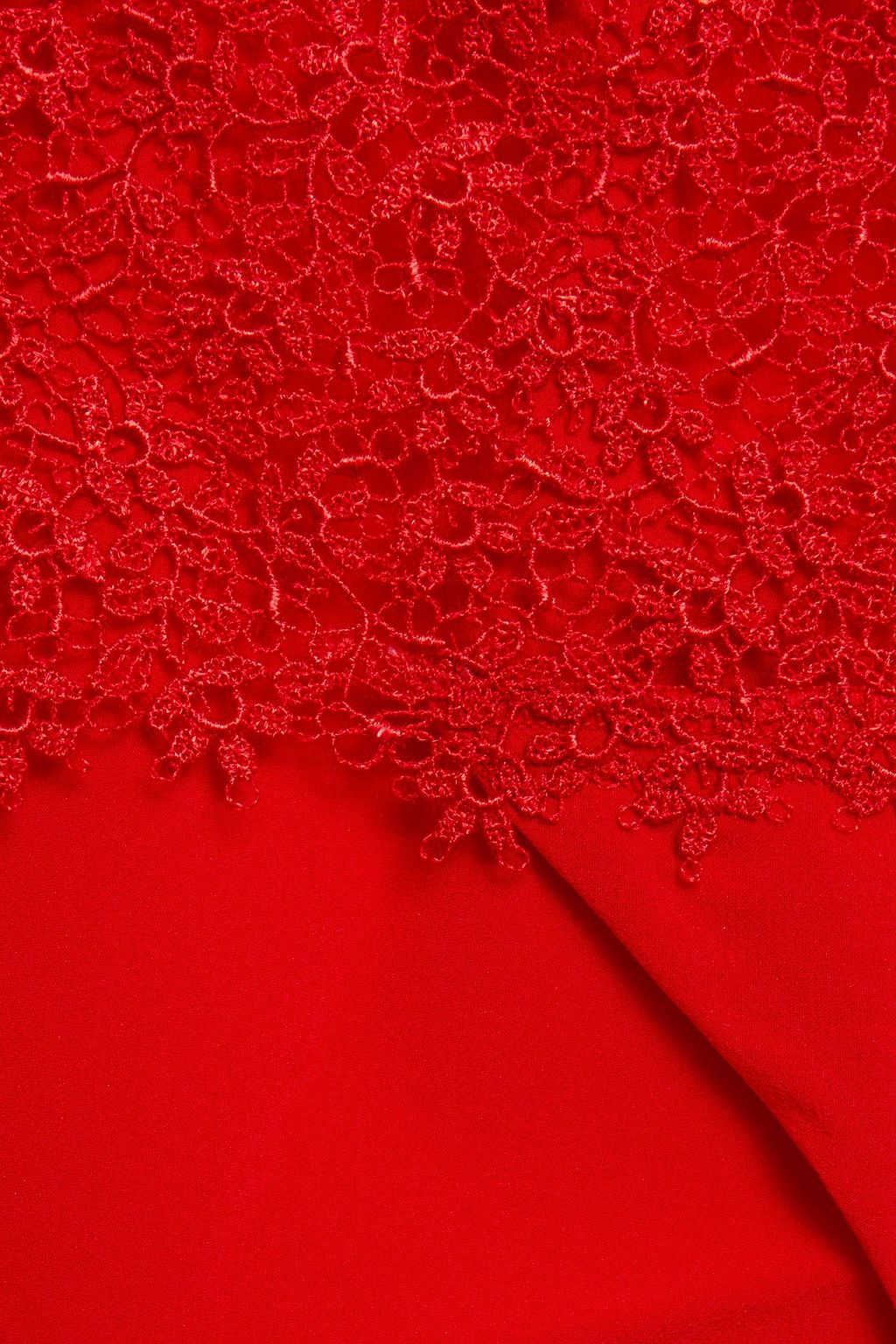 LA PERLA Agnese silk-blend lace and crepe de chine mid-rise briefs