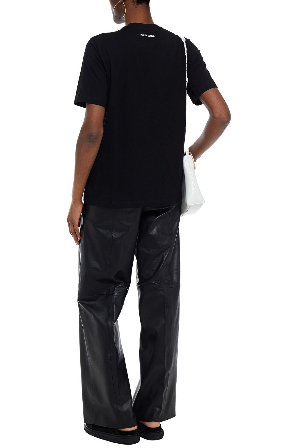 MARKUS LUPFER Alex embellished printed cotton-jersey T-shirt