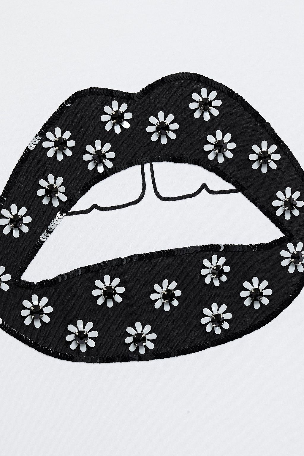 MARKUS LUPFER Alex embellished printed cotton-jersey T-shirt
