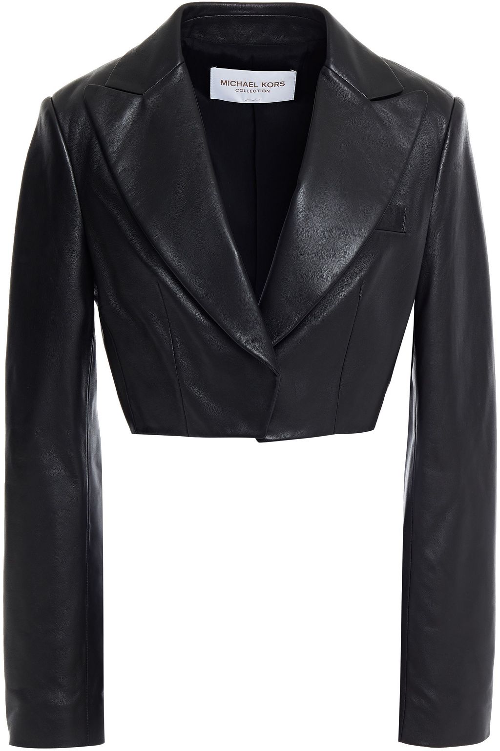 leather michael kors jacket