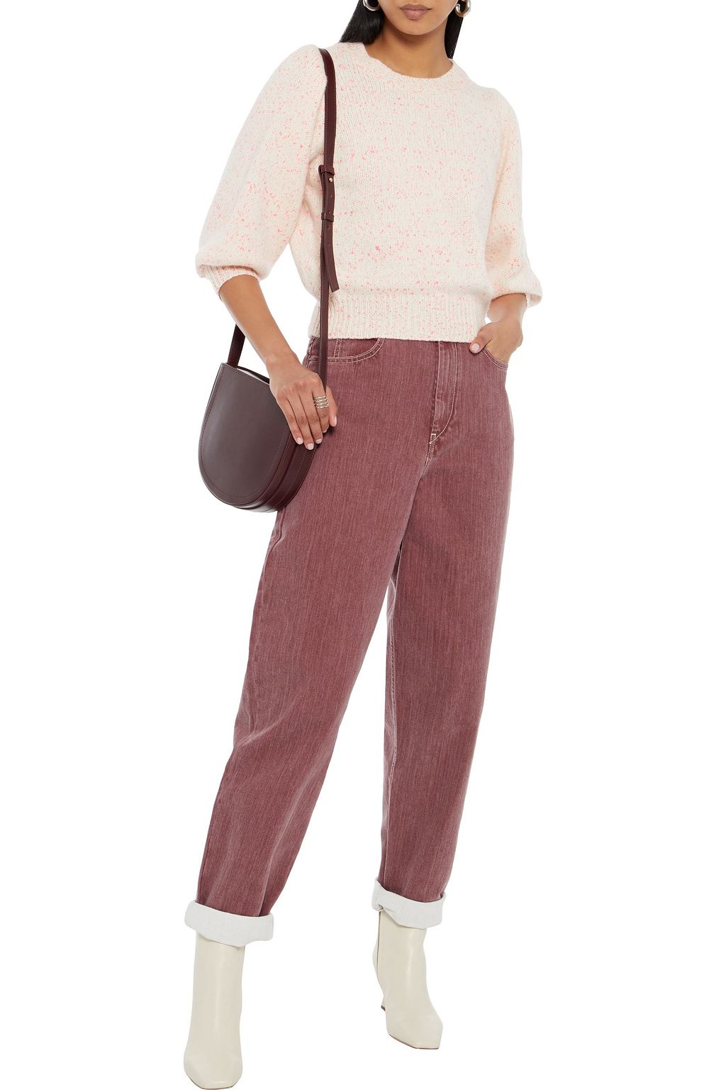 AUTUMN CASHMERE Marled cashmere sweater