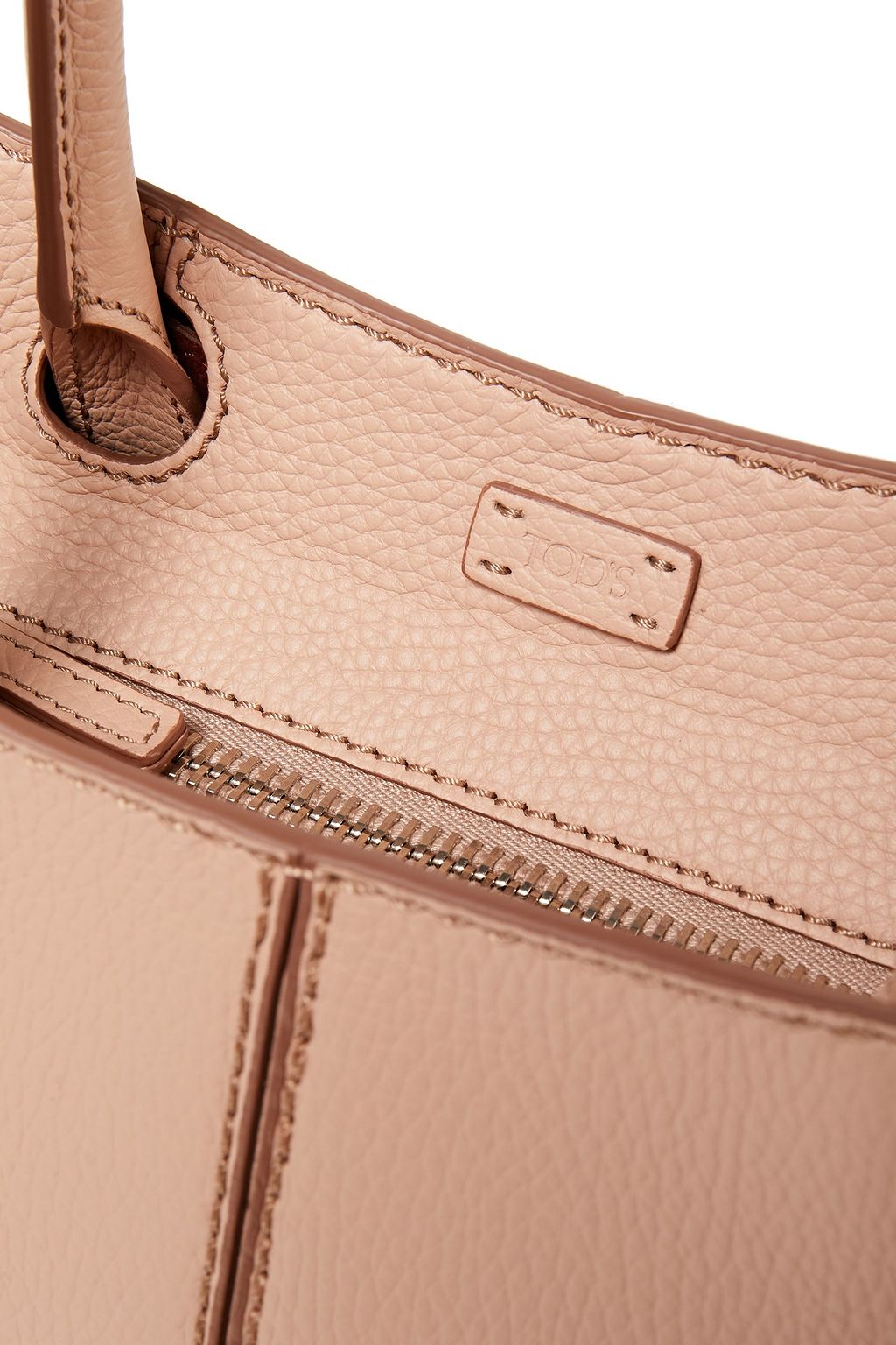 TOD'S Pebbled-leather tote