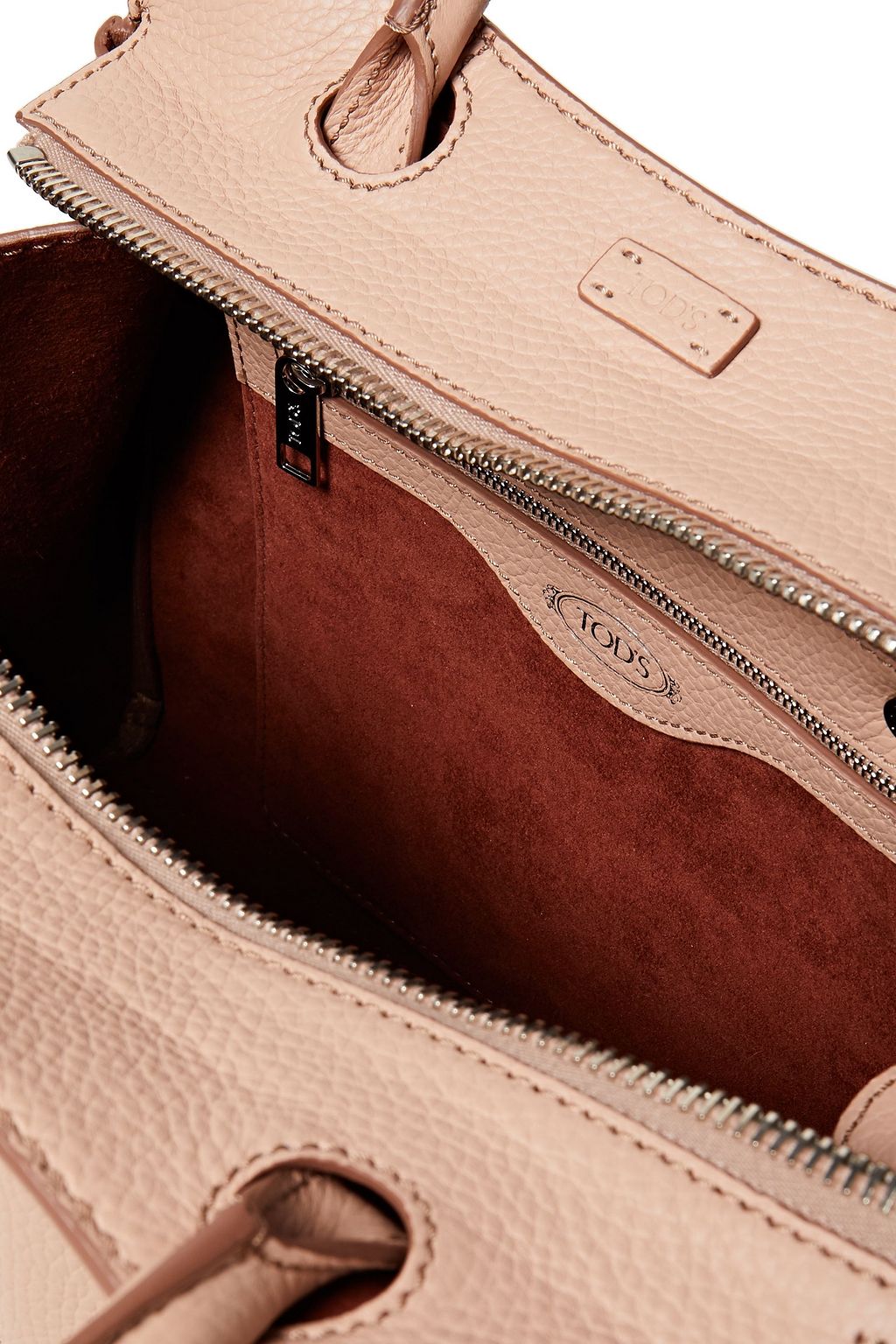 TOD'S Pebbled-leather tote