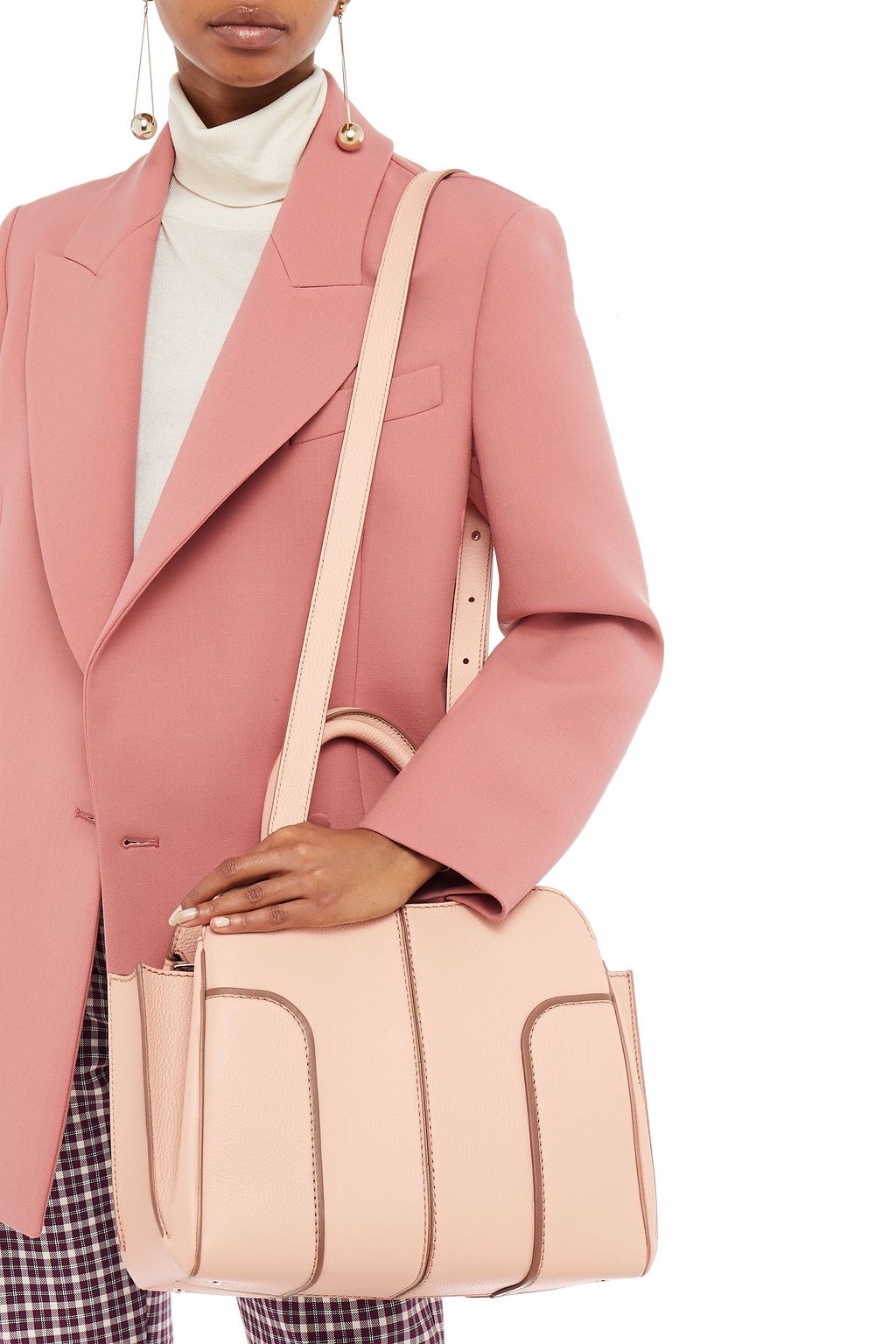 TOD'S Pebbled-leather tote