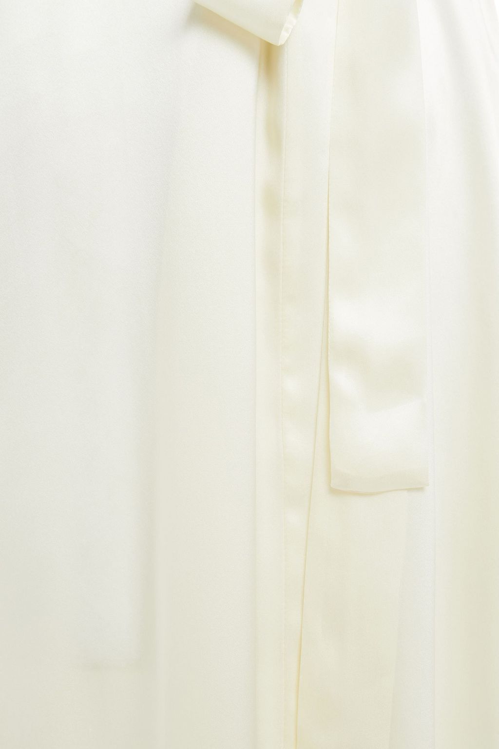 CAROLINA HERRERA Lace-trimmed silk-satin robe