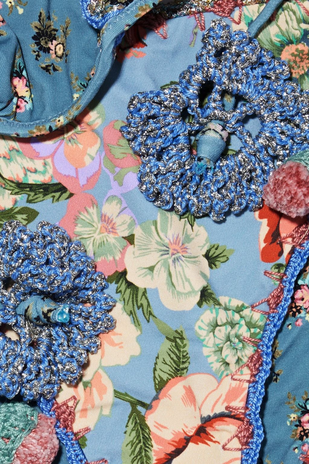 ANJUNA Melissa reversible floral-print triangle bikini