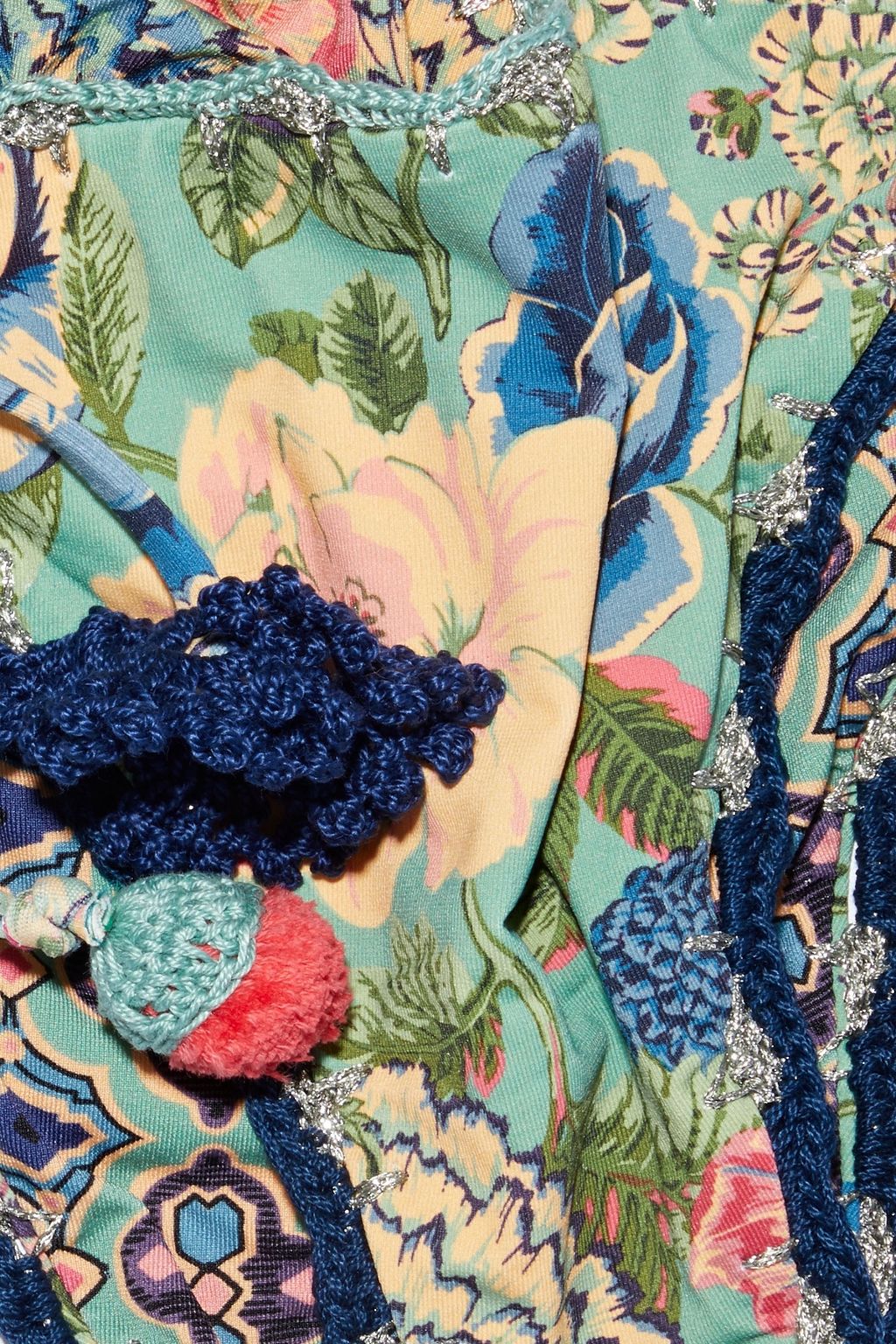ANJUNA Melissa reversible floral-print triangle bikini