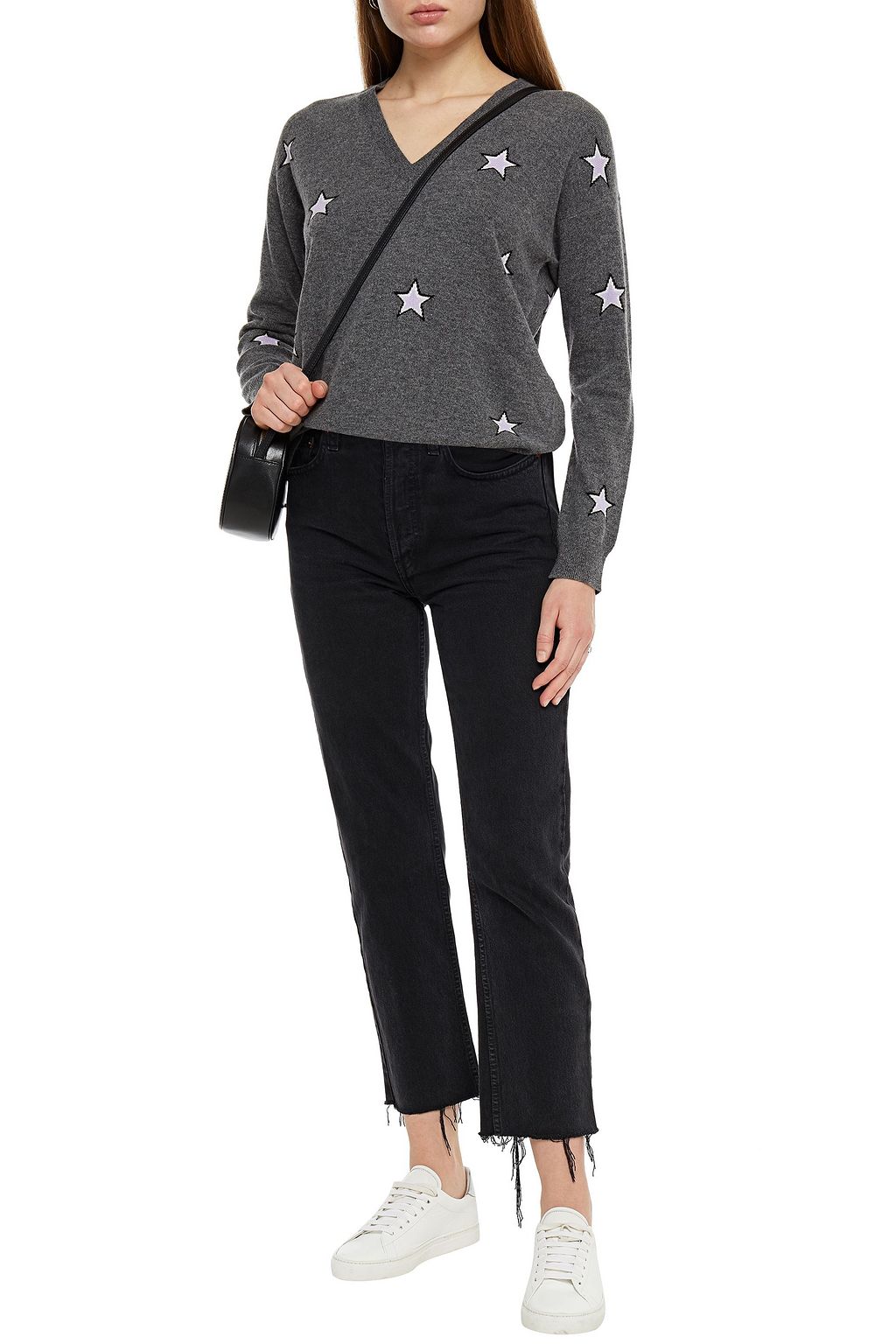 CHINTI & PARKER Intarsia wool and cashmere-blend sweater