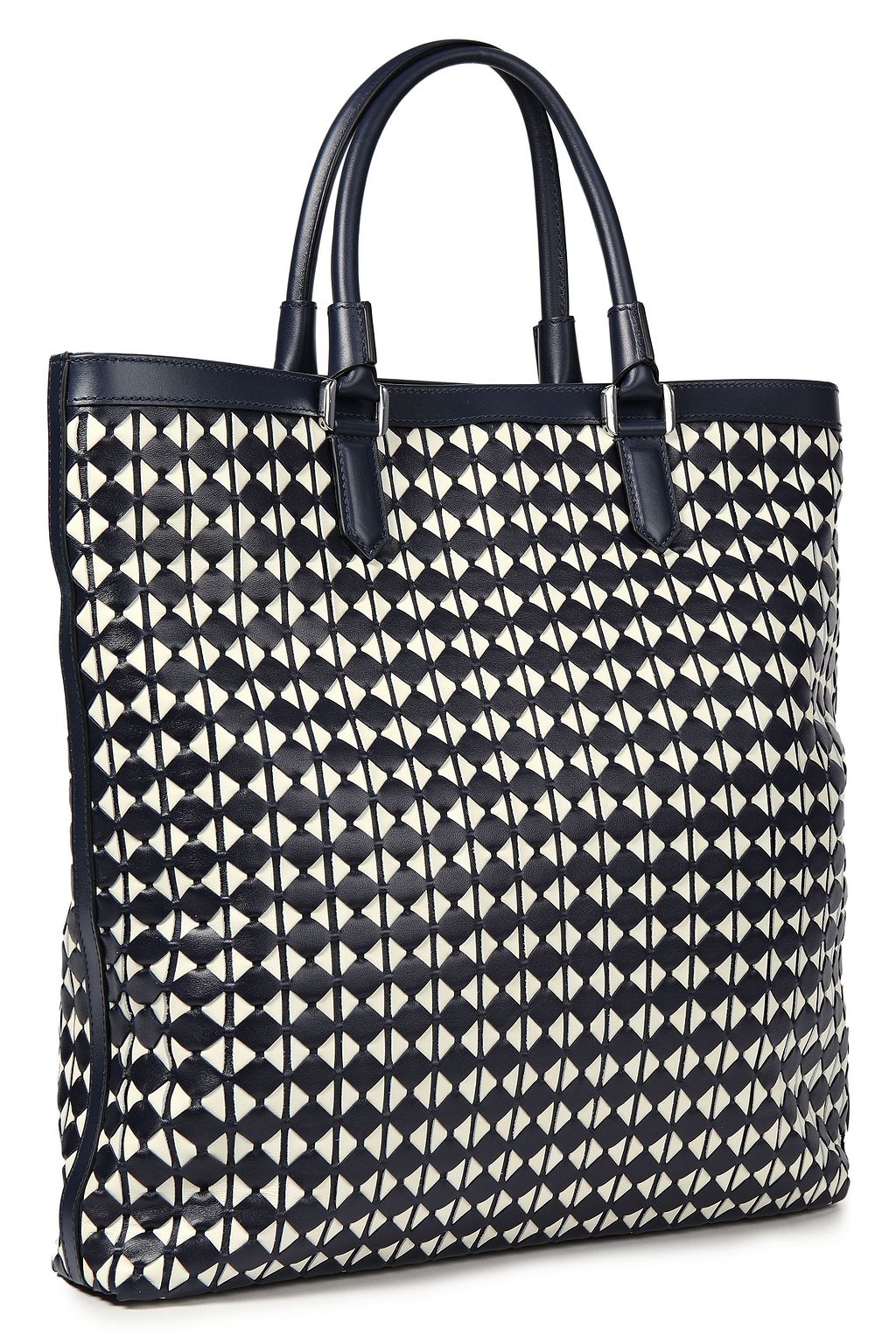 SERAPIAN Mosaico leather tote