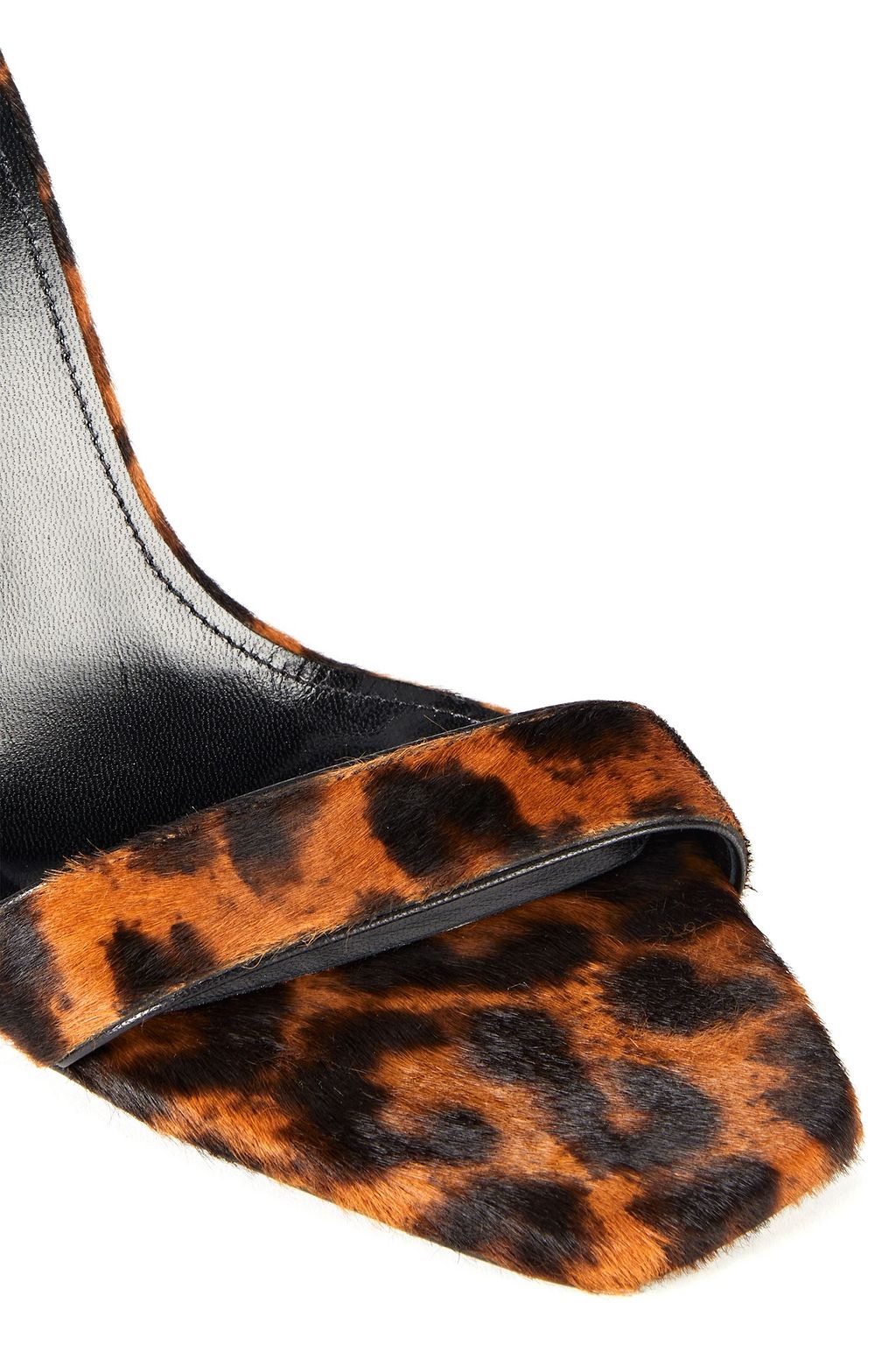 SAINT LAURENT Loulou leopard-print calf hair sandals