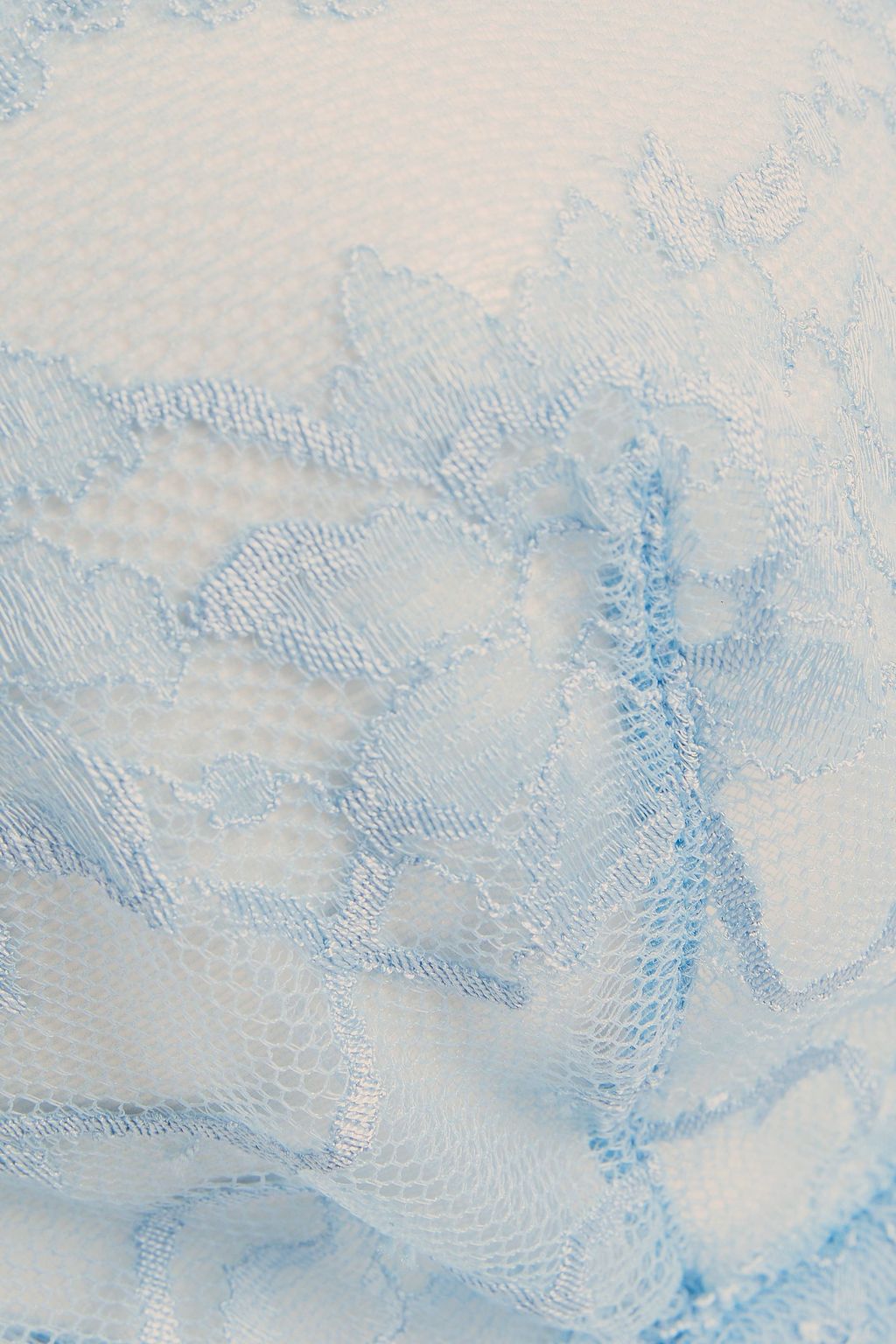 LA PERLA Tulle-trimmed stretch-lace triangle bra