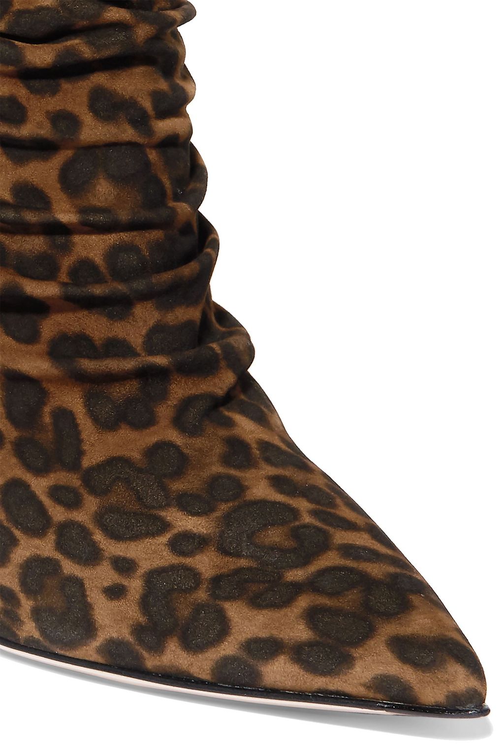 GIANVITO ROSSI Cecile 85 leopard-print suede ankle boots