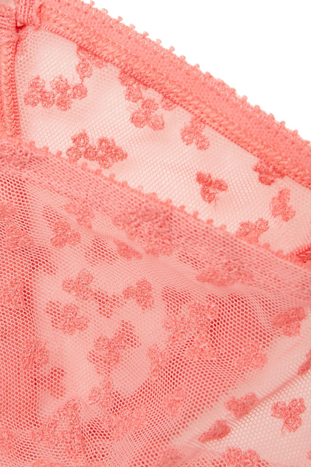 ERES Neige d'Ete Petales embroidered stretch-tulle triangle bra