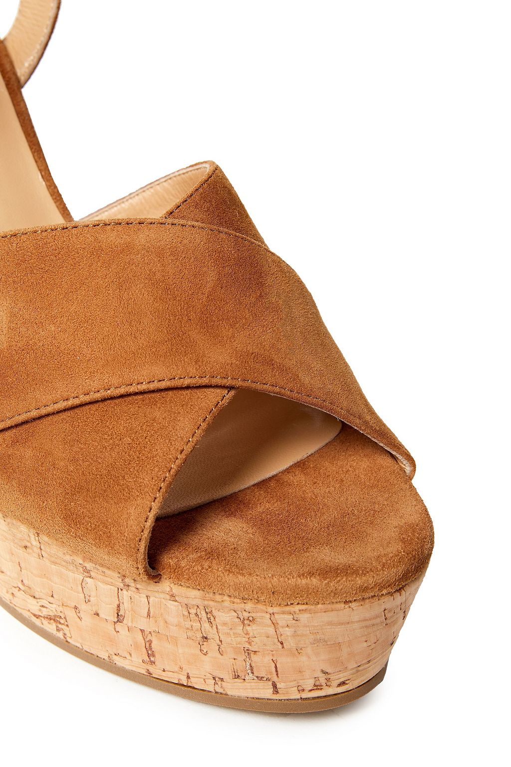 SERGIO ROSSI Royal suede platform sandals