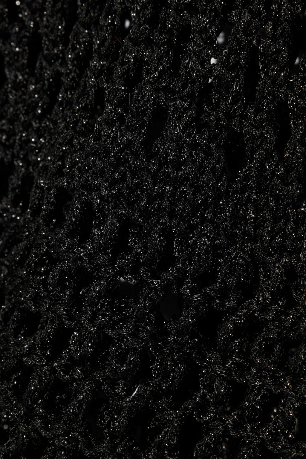 PUCCI Metallic crocheted cotton-blend coverup