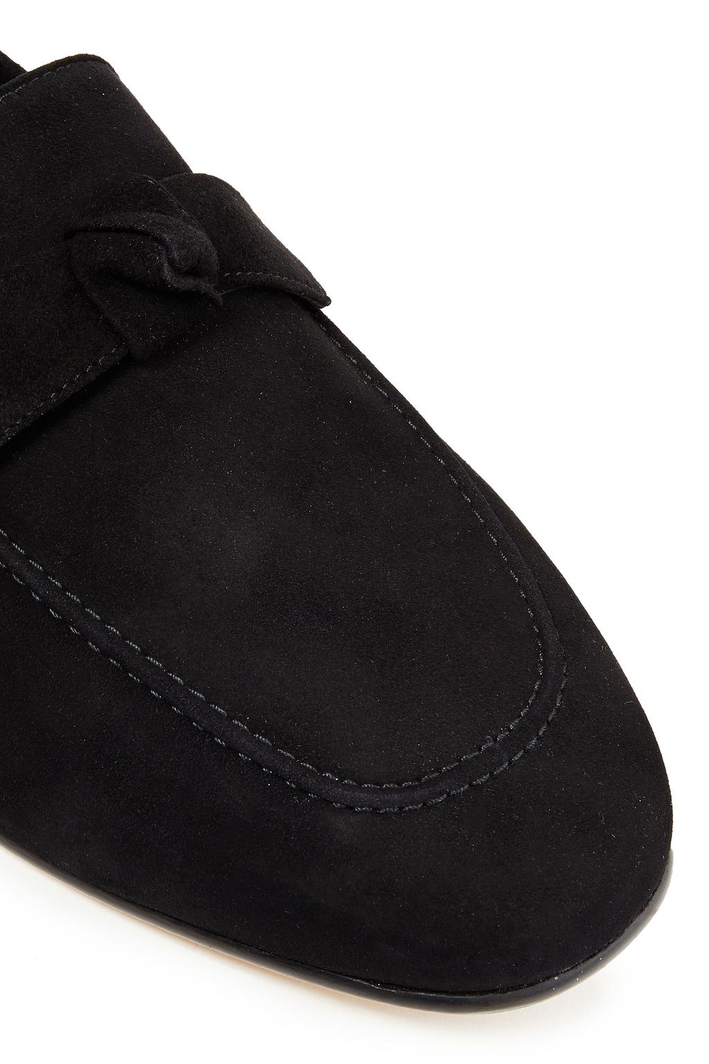 ALEXANDRE BIRMAN Becky bow-embellished suede loafers
