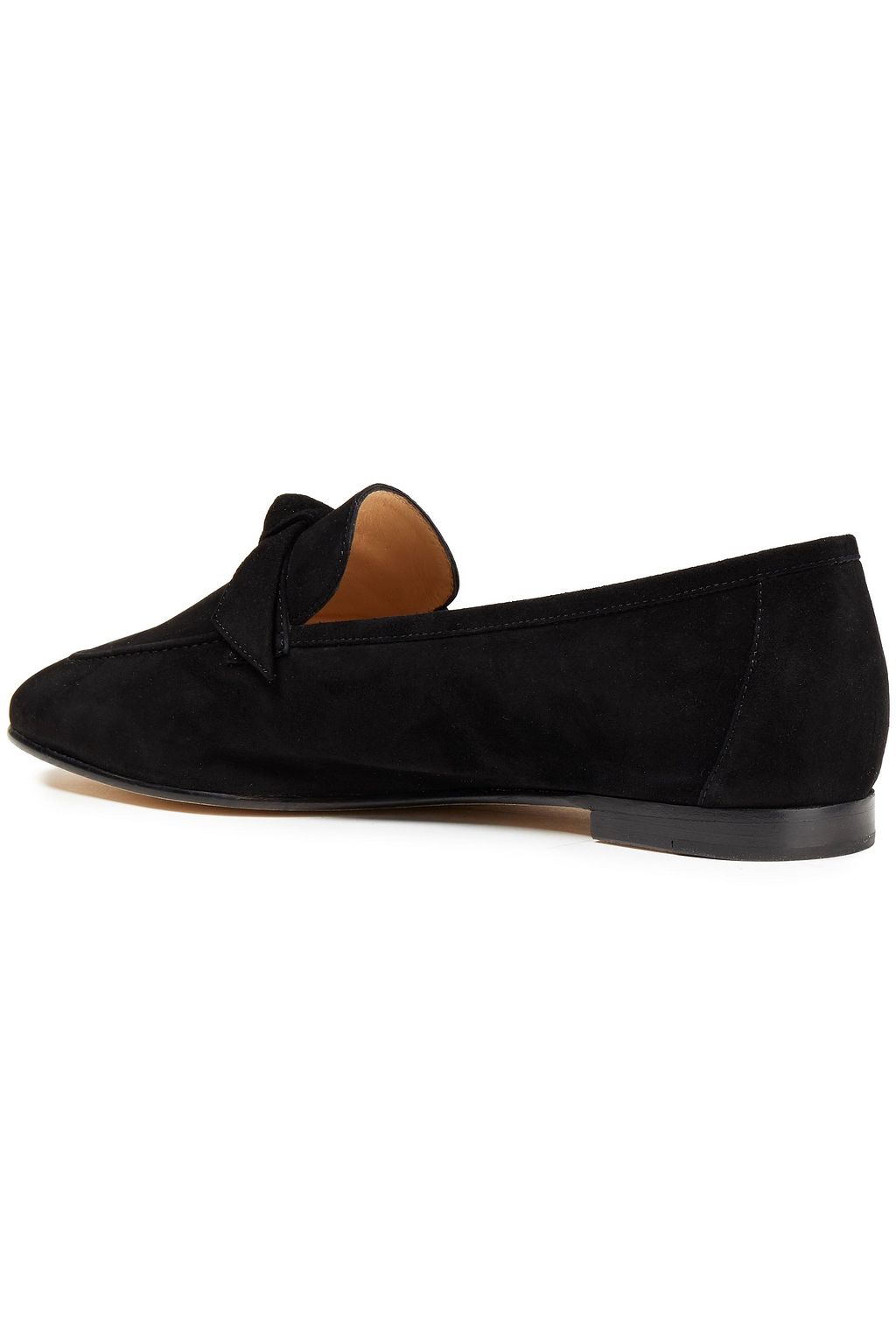 ALEXANDRE BIRMAN Becky bow-embellished suede loafers