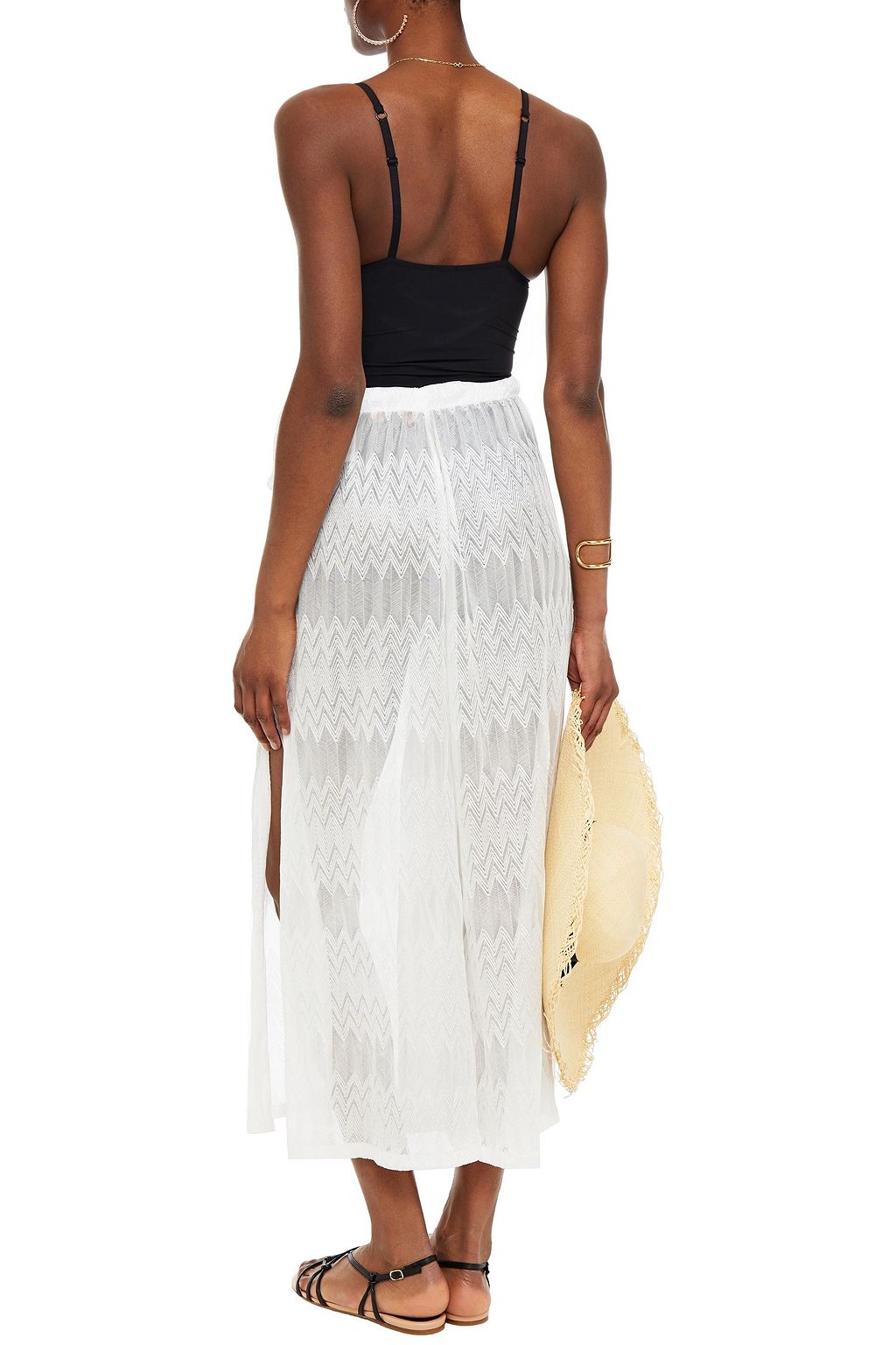 MISSONI MARE Mare cropped crochet-knit wide-leg pants