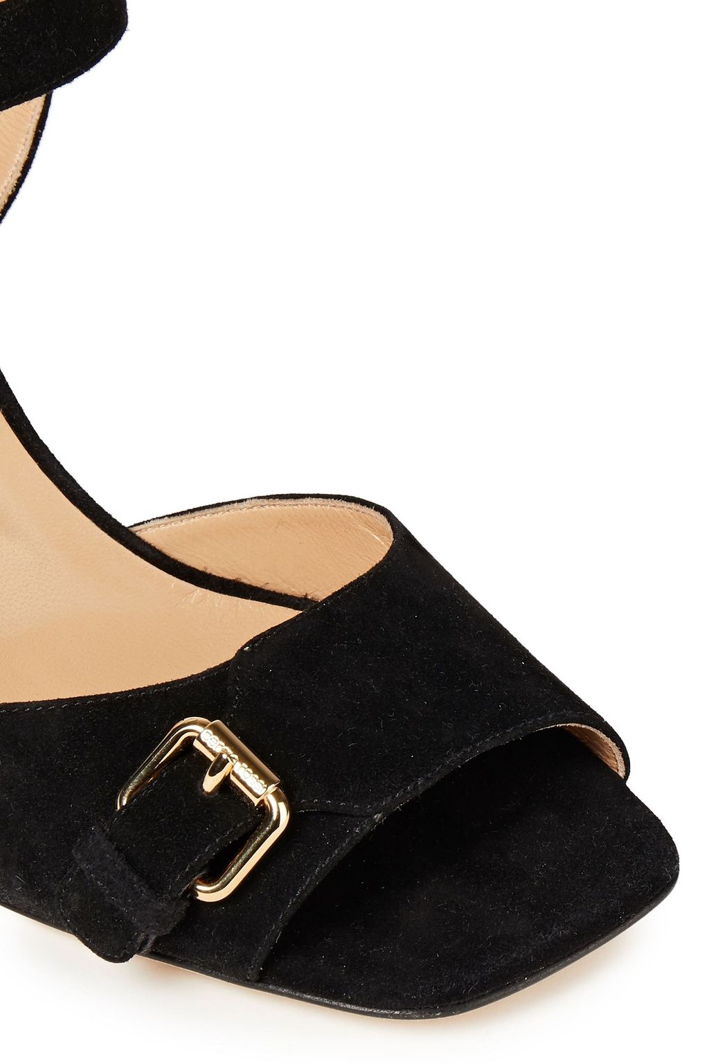 SERGIO ROSSI Buckle-detailed suede sandals