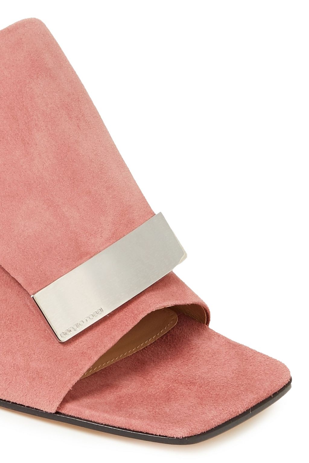SERGIO ROSSI sr1 embellished suede mules