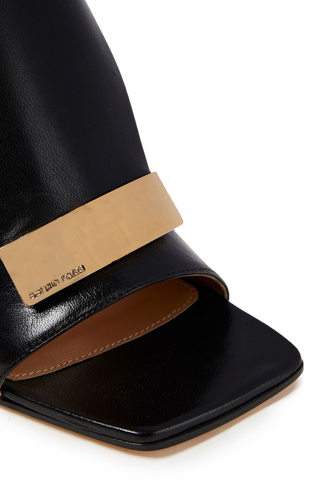 SERGIO ROSSI sr1 embellished leather mules
