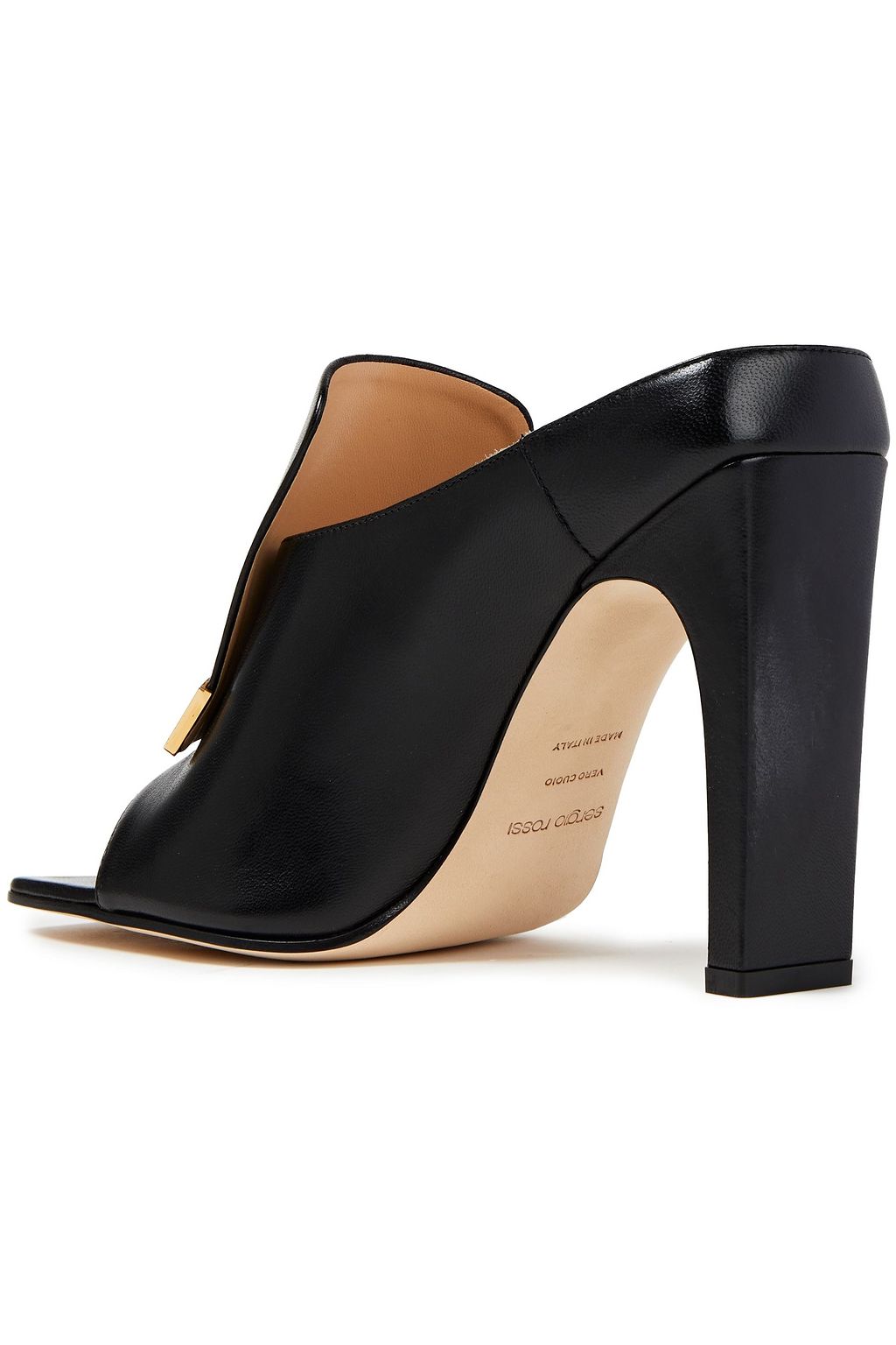 SERGIO ROSSI sr1 embellished leather mules